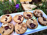 Muffins sans oeuf à la farine complète aux pépites de chocolat et aux noisettes