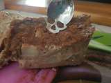 Pudding de pain perdu chocolat poire cannelle