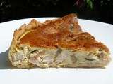 Quiche poulet oignons nouveaux champignons