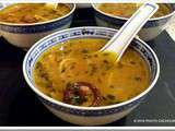 Soupe de nouilles asiatique aux crevettes et Shiitakés