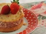 Cheesecake rose/fraises