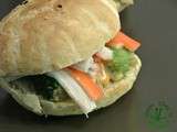 Sandwich surimis à la rouille et petit légumes
