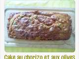 Cake au chorizo et aux olives