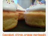 Cupcakes citron-orange meringués