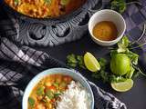 Curry de pois-chiches au lait de coco (Vegan & sans gluten)