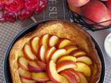 Peaches n' cream Dutch baby pancake (Foodista Challenge #21)