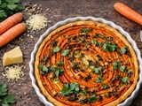 Tarte tourbillon aux carottes, cumin et comté