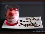 Verrines  à la crème de fraises Tagada