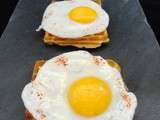 Gaufres aux œufs au plat