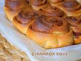 Cinnamon rolls (brioche roulée à la cannelle)