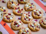 Cookies chocolat blanc cranberries et noix de macadamia