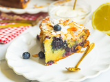 Gâteau aux myrtilles et au mascarpone