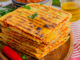 Kesra kabyle farcie aux poivrons et aux oignons