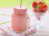 Milkshake aux fraises et bananes