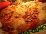 Pizza maison jambon de dinde fromage