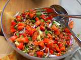 Salade de lentilles froide à l’avocat