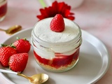 Tiramisu aux fraises (recette sans oeufs)