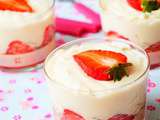 Verrines fraise-rhubarbe à la crème de mascarpone