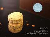 Biscuits aux graines (Lin, Pavot, Sésame)
