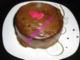 Gâteau au chocolat de st valentin