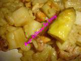 Risotto asperges -crevettes grises et noix de cajou maître prunille