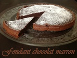 Fondant chocolat marron