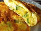 Omelette Courgette / Fromage Frais
