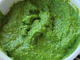 Pesto de fanes de radis