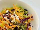 Salade croquante colorée