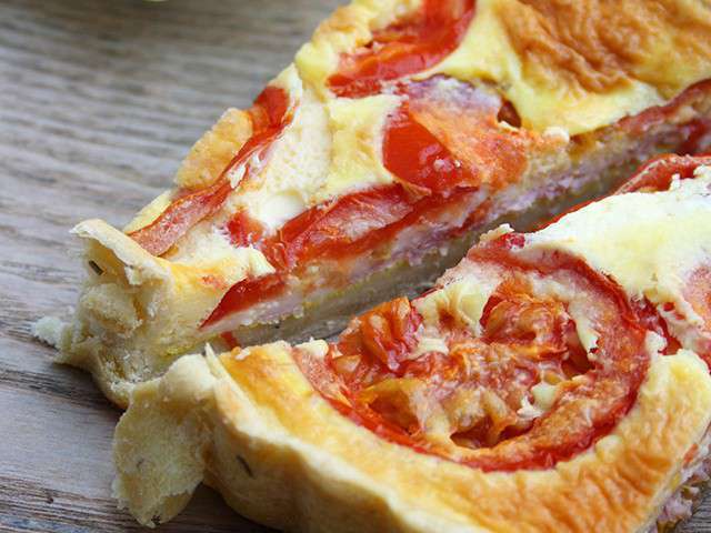 Recettes de Tarte à la Tomate et Jambon