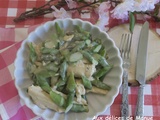 Blancs de poulet aux asperges vertes en sauce crémeuse