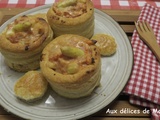 Bouchées aux asperges et tomates séchées à la crème au bacon
