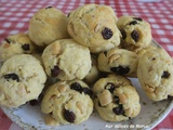 Cookies aux cacahuètes et raisins, à l'emmental