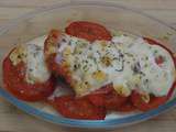 Escalopes de dinde et tomates gratinées à la mozzarella