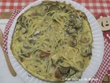 Frittata aux spaghetti et courgette