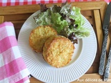 Galettes de pommes de terre au cabillaud et emmental