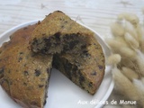 Gâteau moelleux à la noisette et amandes aux pépites de chocolat (sans farine)