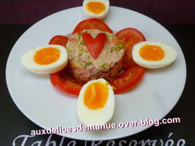 Recettes de Macédoine et Œufs