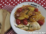 Marmite de poulet au poivron et pommes de terre au chorizo