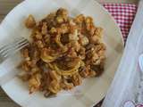 One-pot pasta au poulet, chou-fleur et champignons