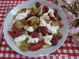 Panzanella aux framboises
