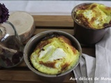 Petit flan de poireau au bacon, flocons d'avoine et chèvre frais, à l'Air Fryer ou au four