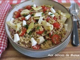 Salade de boulgour aux tomates et artichauts