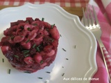 Salade de mogettes de Vendée à la betterave, tomates et concombre (Octobre Rose)