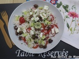 Salade de riz à la grecque