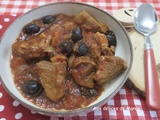 Sauté de veau aux olives et sauce tomate