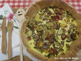 Tarte feuilletée à la ratatouille et comté