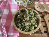 Trio de quinoa sauté aux dés de courgette