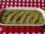 Velouté d'asperges vertes gratiné au parmesan