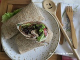 Wraps au saumon, concombre et tomate à la crème à l'aneth
